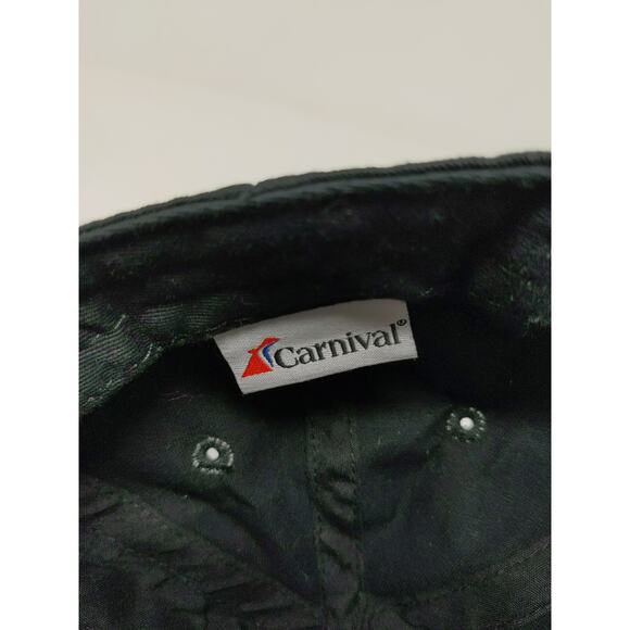 Carnival Cruise Lines Hat Strapback Black Embroidered Logo Spell Out - Picture 11 of 12